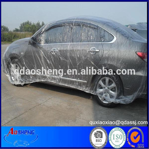 uv claro el granizo de protección solar cubierta del coche pe desechables cubierta del coche - Product Image 1