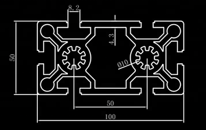 Anodizado prata 50100 perfil de alumínio extrudado 6000 Series alumínio industrial para decorações T5 Bending Cutting Welding - Product Image 2