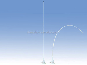 156 - 163 MHz 6.5dBi VHF en fiber de verre Omni antenne Marine conique tube avec <span class=keywords><strong>pliable</strong></span> fouets 2.4 M bateau antenne - Product Image 1