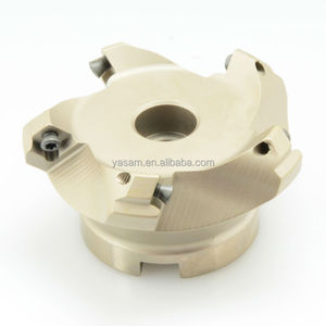 KM12-80-27-5T <strong>45</strong> <strong>Degree</strong> <strong>Chamfer</strong> Indexable Shell <strong>Mill</strong> Face Milling Cutter for SEHT1204 Carbide Inserts - Product Image 3