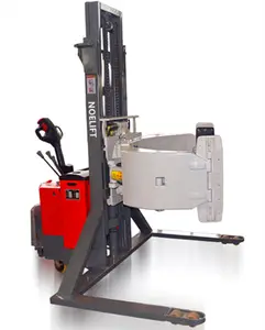 2.0t Electric Stacker Truck Walk-Behind Pallet Straddle with Paper Roll Clamp
