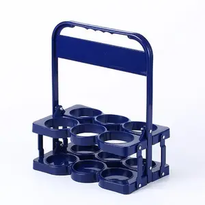 Lot de 6 porte-bouteilles en plastique pliable, porte-bouteille, pour bière et vin, boîte de transport, meilleure vente,