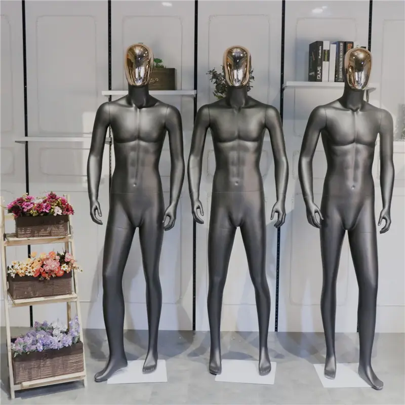 Top Quality Lifelike Model Black Separable Male Full Body Mannequin Display