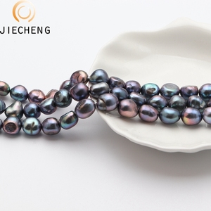 Collar de perlas barrocas chinas de agua dulce de 10-11mm clásico al por mayor hebra de perlas irregulares de pavo real para collar - Product Image 4