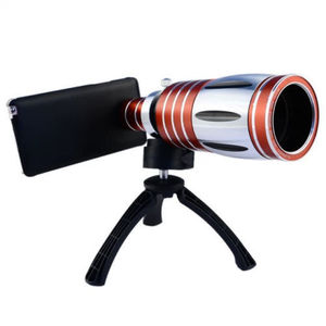 Novo alumínio <span class=keywords><strong>50X</strong></span> Zoom <span class=keywords><strong>Telescope</strong></span> Camera <span class=keywords><strong>Lens</strong></span> + Back Case + tripé para o iphone 5 5S 6 6 plus
