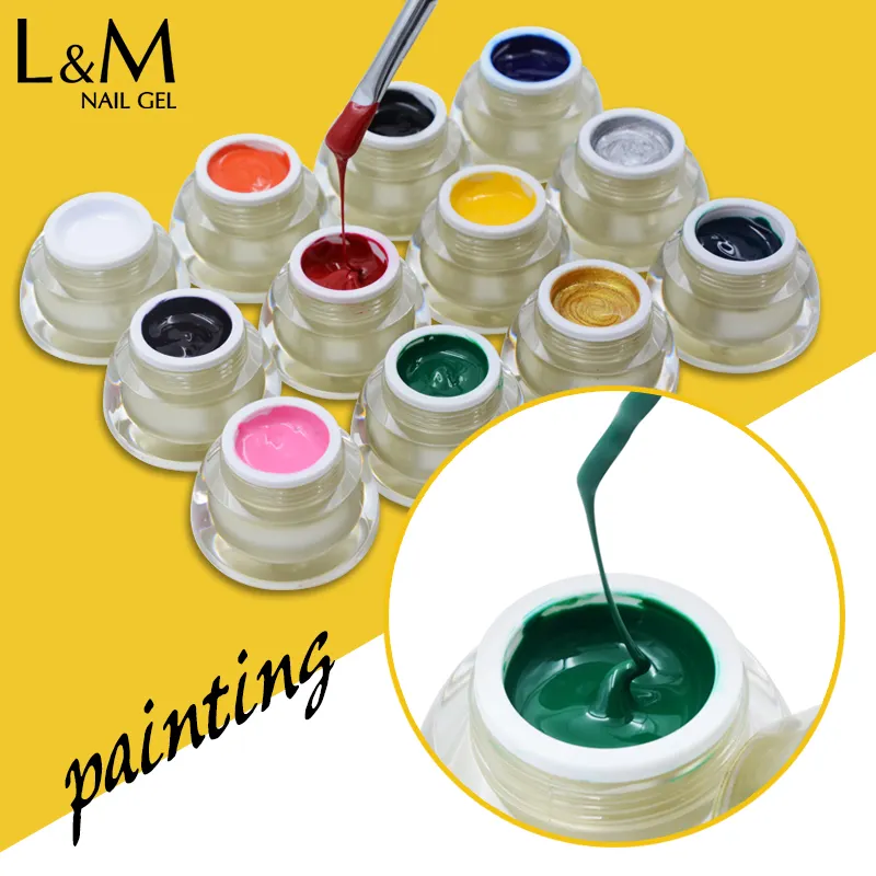 L&M china 3d nail art supplies UV LED polish gel soak off nail gel