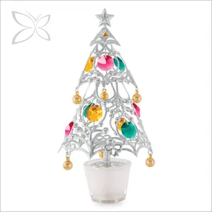 Ambody — arbre de noël en cristal plaqué cristal, décoré avec des cristaux brillants découpés, décoration de Table