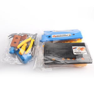 Ensemble de table de travail de jeu d'imitation en plastique de luxe pour garçons avec perceuse électrique - <span class=keywords><strong>Jouet</strong></span> d'atelier de construction réaliste pour les jouets d'outils préscolaires - Product Image 6