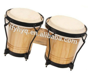 Alta-accesorios para instrumentos musicales tambor <span class=keywords><strong>bongo</strong></span> principiantes <span class=keywords><strong>doble</strong></span> tambor de madera - Product Image 1