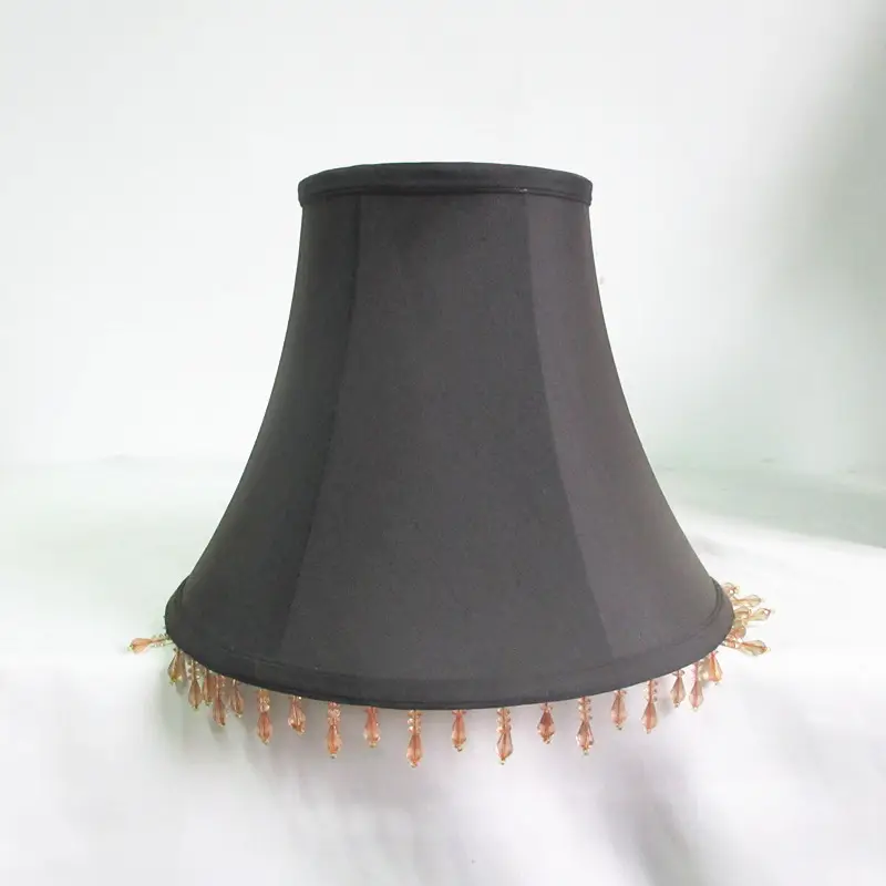 victorian Black Beaded Lampshade for table lamp,lampshades made of shell