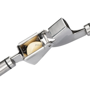 Picar el ajo y jengibre ajo prensa de <span class=keywords><strong>acero</strong></span> <span class=keywords><strong>inoxidable</strong></span> con tubo de silicona Peeler Set - Product Image 5