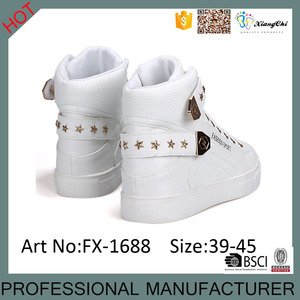 Último Modelo Alemán Estilo Fresco Negro Blanco Rojo Colores PU Material Hi-Top Zapatos <span class=keywords><strong>Calzados</strong></span> Para Hombres - Product Image 5