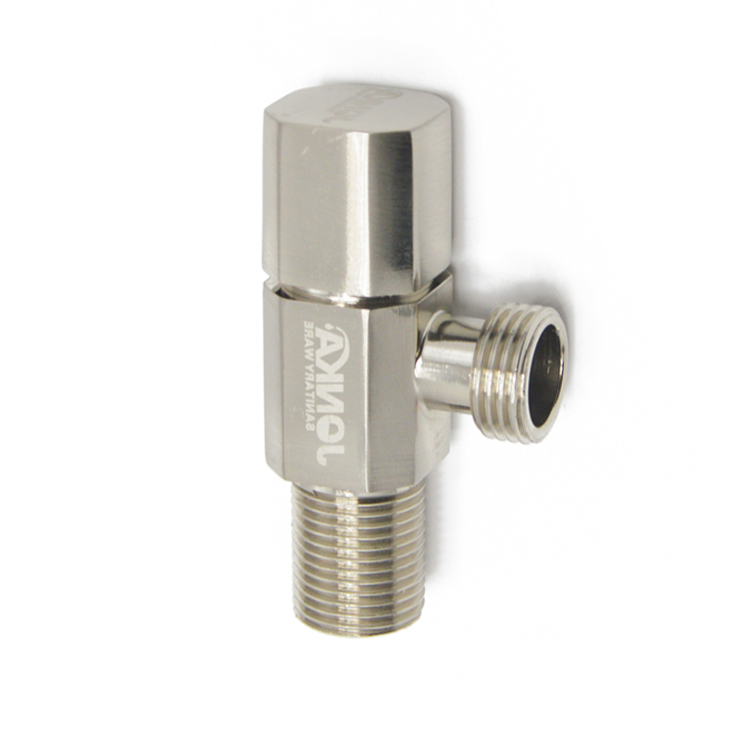 Высококачественный стандартный обратный клапан угла поворота воды 90 градусов из матового никеля