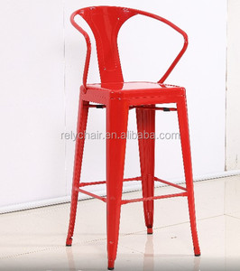 Antique Style Brush <strong>Old</strong> Color Vintage Iron <strong>Bar</strong> <strong>Chair</strong> - Product Image 5