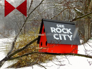 Zie Rock City Birdhouse Paars Martin Vogel Huis Feeder Tuin Yard Rustieke Decor - Product Image 4