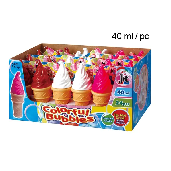 アイスクリームボトルブロワーバブルスティック石鹸夏の屋外おもちゃを再生する