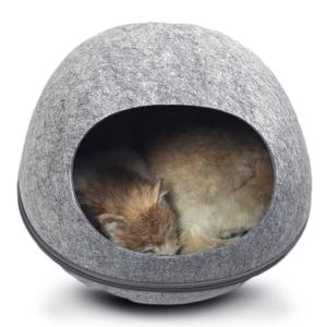 Fühlte Katze Höhle Stilvolle Cat Bett Zeug Gefilzt Wolle Kokons Betten - Product Image 4