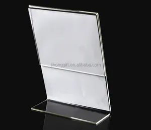 Clear acryl A4 size T vormige menu hoder display stand