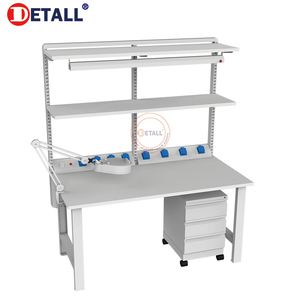 Table <span class=keywords><strong>de</strong></span> travail <span class=keywords><strong>de</strong></span> <span class=keywords><strong>technicien</strong></span> <span class=keywords><strong>de</strong></span> <span class=keywords><strong>laboratoire</strong></span> <span class=keywords><strong>de</strong></span> <span class=keywords><strong>chimie</strong></span> électronique qualifiée avec évier pour l'utilisation d'entrepôt d'atelier scolaire <span class=keywords><strong>en</strong></span> métal durable - Product Image 4