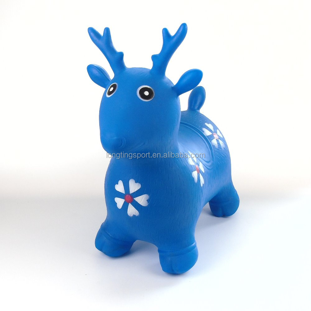 EN71 надувной олень из ПВХ, прыгающие водители, детские игрушки-животные