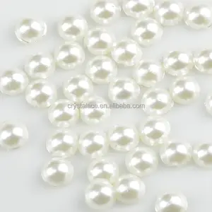 Heat fix hot fix half Pearls Iron on Half Round in bulk for Wedding