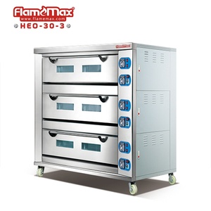 Lò nướng bánh mì công nghiệp 1 tầng 3 khay bằng thép không gỉ, dùng điện, bán - Product Image 6