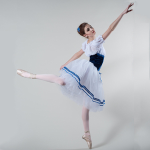 Vestido <span class=keywords><strong>de</strong></span> Princesa Clásico Blanco para Niñas, Estilo Primavera, Disfraz <span class=keywords><strong>de</strong></span> Ballet Giselle para Representaciones Escénicas - Product Image 4