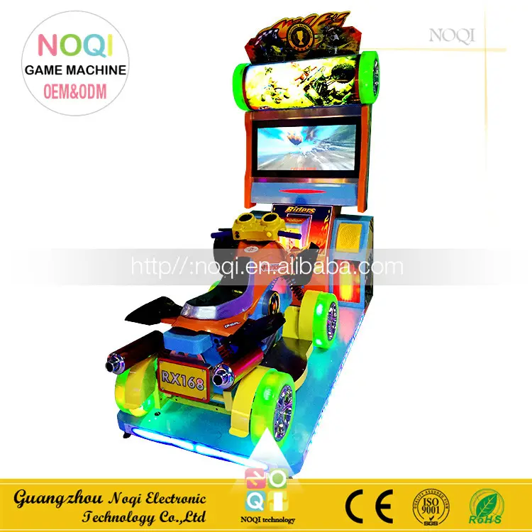 NQN-004 المصنع مباشرة بيع الأطفال محاكاة القيادة عملة تعمل آلة لعبة سباق السيارات لعبة آلة تحميل