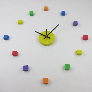 Đồng Hồ Treo Tường Nghệ Thuật Công Nghiệp Bắc Âu Thiết Kế Độc Đáo Đầy Màu Sắc Tự Làm Nhãn Dán EVA Đồng Hồ Trang Trí Cho Phòng Ngủ Nghệ Thuật Trẻ Em - Product Image 3