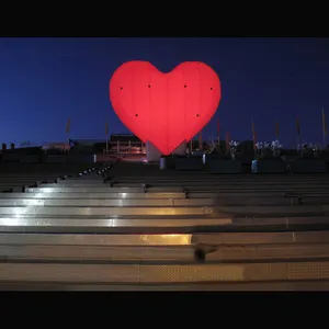 Heiße Verkaufs werbung Giant Infla table Red Heart Ballon