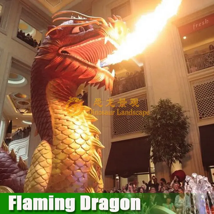 Big shopping center decoration Chinese dragon model