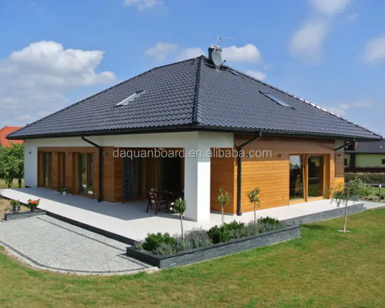 tek eğimli çatı tarzı güneşli ev