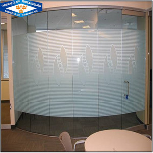 Privacy Protection engraved acid tempered <span class=keywords><strong>glass</strong></span> for shower room - Product Image 4