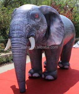 Costume de dessin animé d'éléphant gris gonflable de la marque WAHA, nouveau, en tissu Oxford, taille 2m x 3m, utilisation intérieure/extérieure - Product Image 2