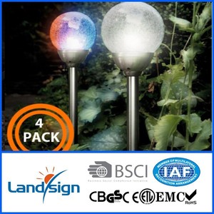 Produk Terlaris Lampu Taman Tenaga Surya Bola Kaca Retak - Product Image 5