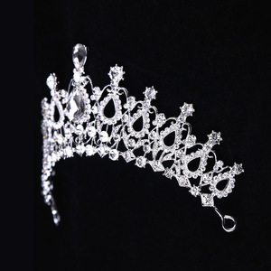 Couronne de mariage en cristal, nouvelle mode bon marché, <span class=keywords><strong>diadème</strong></span> de mariée - Product Image 2