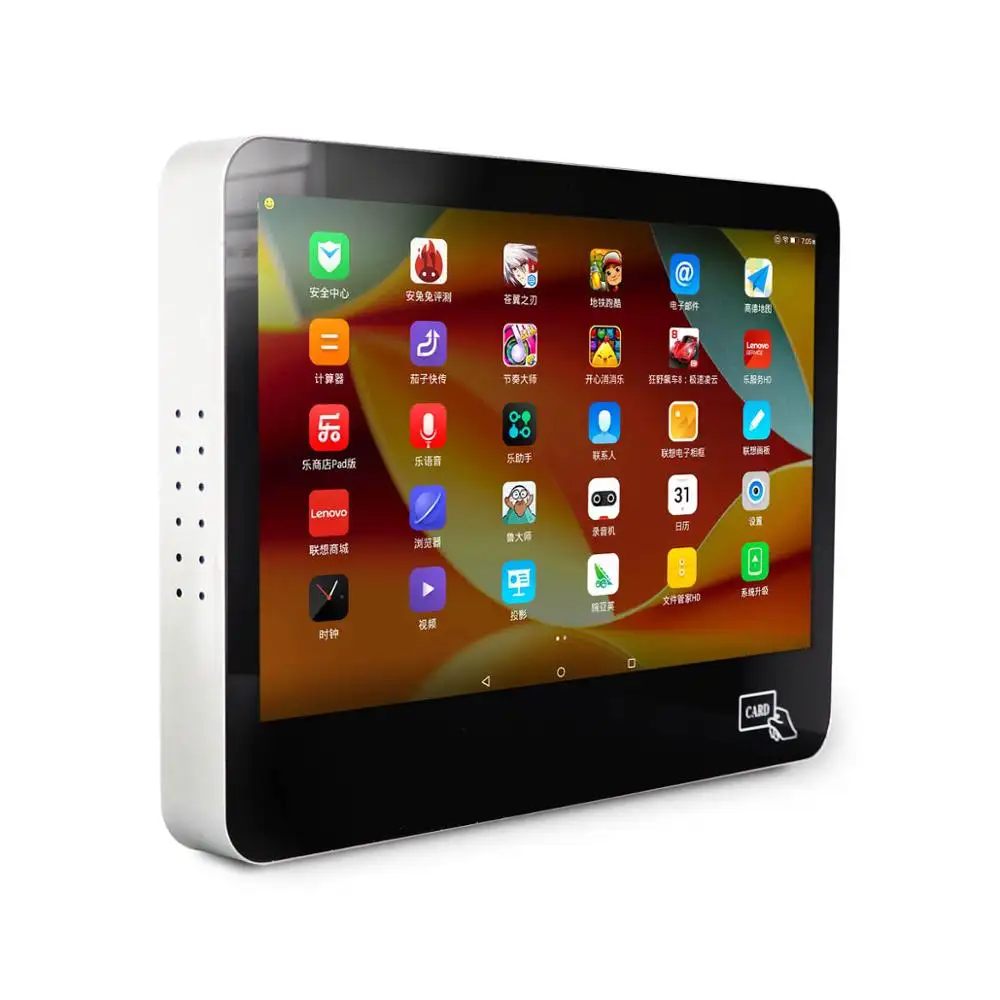 11.6 inch wall mount touch screen android industrial panel computer with rfid card reader