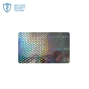 authentication laser label sticker transparent hot stamping foil ID card paper hologram overlay