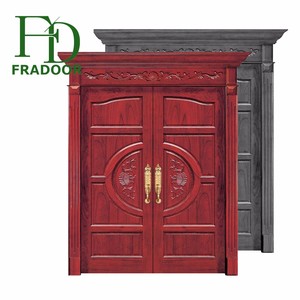 Composite Wood Material Decoration Double Carved <strong>Bali</strong> <strong>Doors</strong> - Product Image 4