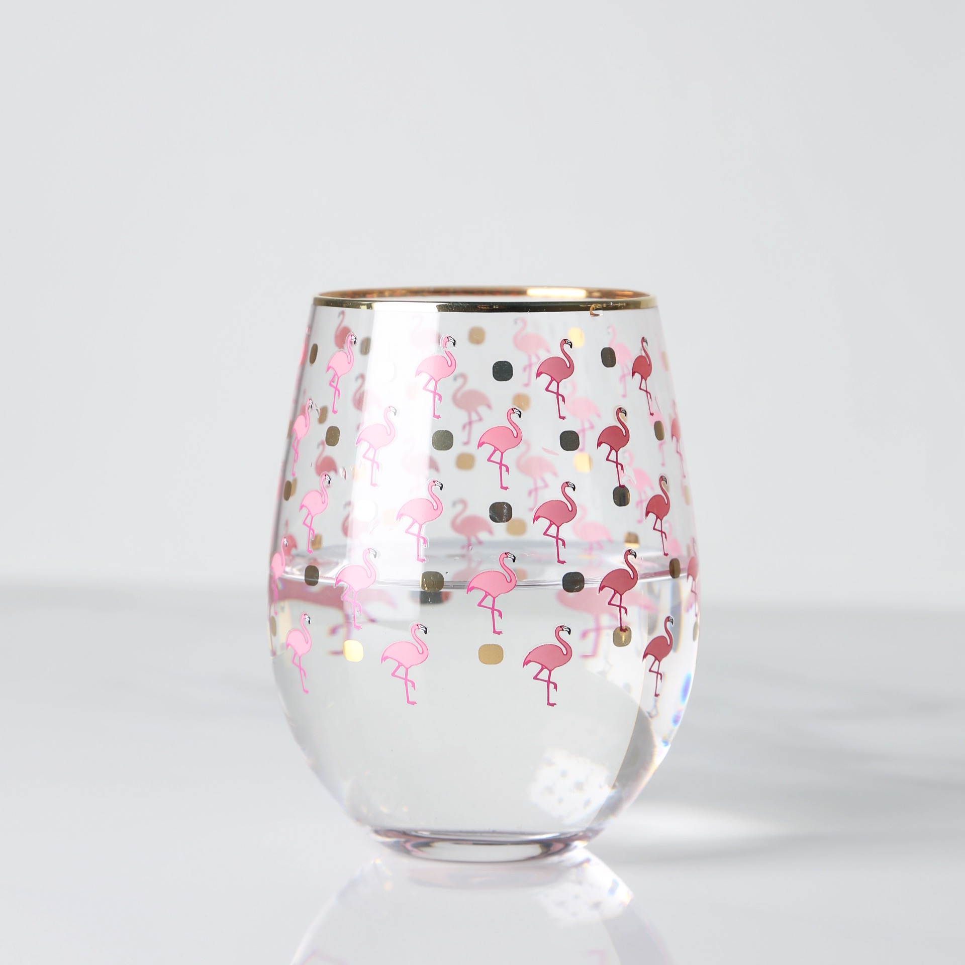 17oz Tumbler Bulk  Crystal Stemless Wine Glass  Mr and Mrs