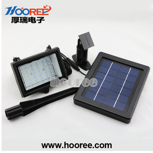 Llevó las luces de inundación solares 45 LED Li ion del Panel de batería Solar iluminaciones - Product Image 3