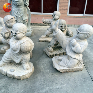 Statua di Buddha Monaco Bambino in Pietra di Granito Naturale, Decorazione <span class=keywords><strong>da</strong></span> <span class=keywords><strong>Giardino</strong></span> Zen, <span class=keywords><strong>Vendita</strong></span> Calda - Product Image 2