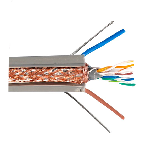 Bare Copper PE PVC Lift Traveling Flex Flat Cat5 Cat5e UTP Elevator Cable