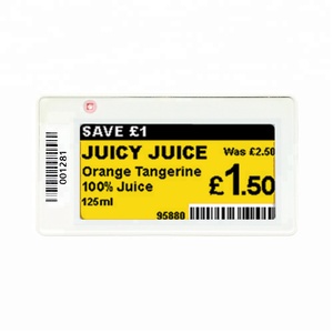 Suny 2.13 pollici E inchiostro Esl cartellini dei <span class=keywords><strong>prezzi</strong></span> etichetta elettronica scaffale Wifi per supermercato - Product Image 1