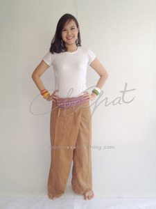 Pantalon de pêcheur thaïlandais décontracté, 100% coton, Unique, de yoga, vente en gros - Product Image 1