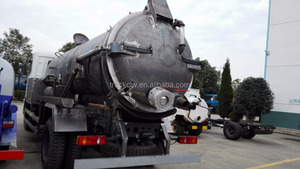Sinotruck howo cina nuovo arrivo dongfeng 4x2 sistema di ribaltamento idraulico di aspirazione vuoto camion delle acque reflue pompa - Product Image 3