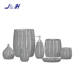 2024 New Design Sandstone Polyresin <strong>Bathroom</strong> <strong>Accessories</strong> <strong>Set</strong> - Product Image 5