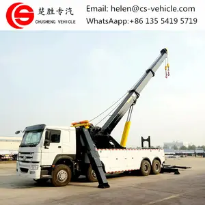 HOWO 8*4 50ton rotator phá hủy chiếc xe tải 2 * 25ton car carrier người phá hủy heavy duty người phá hủy tow truck