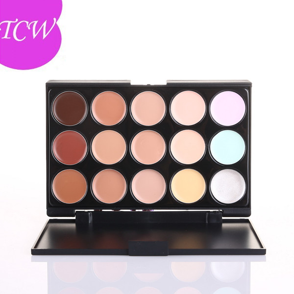 Горячая минеральная косметика мерцание макияж база, 15 цвет корректор палитра, водонепроницаемый макияж база крем