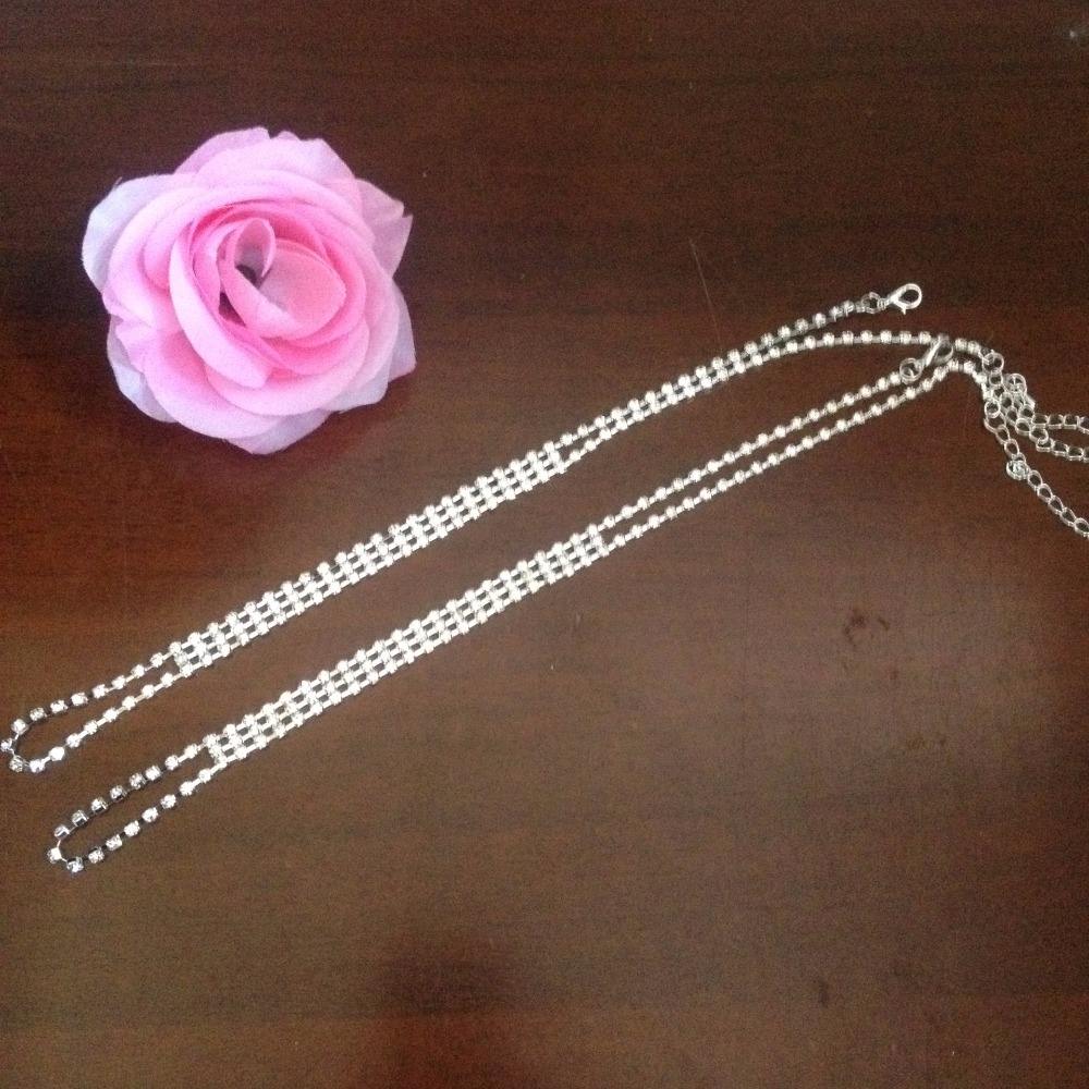 Sandali Strass Stretch A Piedi Nudi. Gioielli Scintillanti Per I - Foto 5